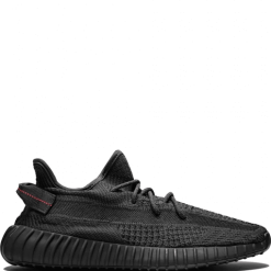 Adidas Yeezy Boost 350 V2 Black Static replica sneakers featuring a sleek black upper, iconic side stripe, and comfortable Boost cushioning for a stylish and trendy look.