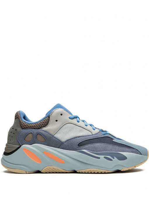 Adidas Yeezy Boost 700 Carbon Blue replica sneakers showcasing a stylish design with a blend of blue hues and premium materials, perfect for sneaker enthusiasts.