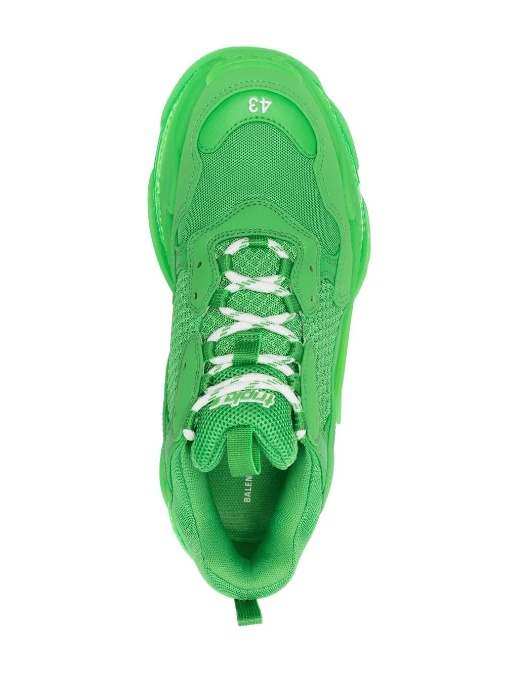 High-quality replica Balenciaga Triple S sneakers featuring a chunky silhouette, vibrant colorway, and stylish design, perfect for streetwear enthusiasts.
