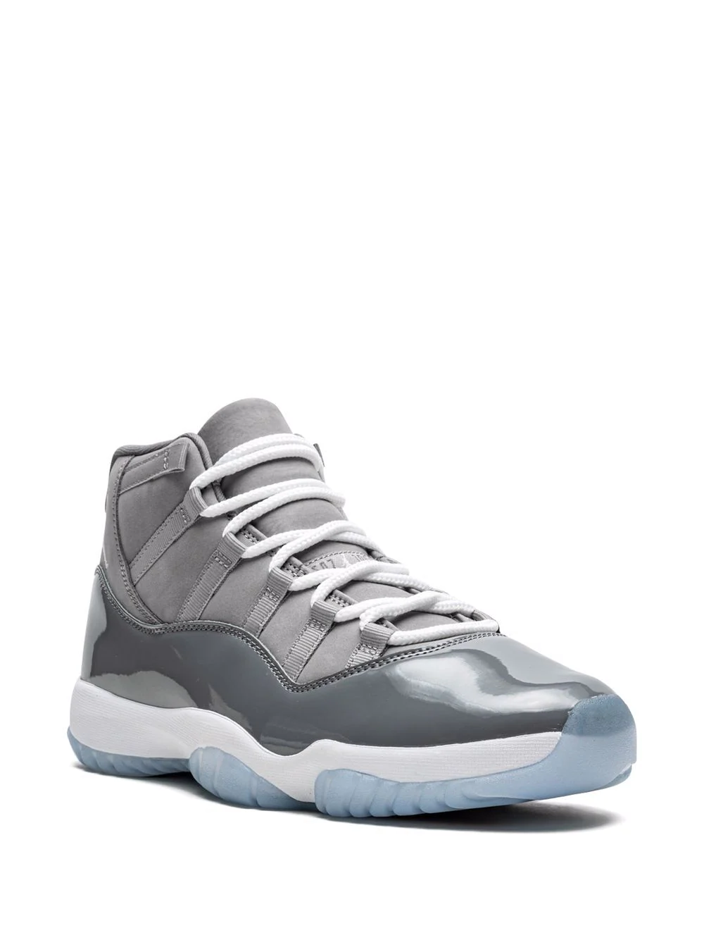 SEO Alt Text: "High-quality replica sneakers featuring the iconic Nike Air Jordan 11 Retro High Top design, showcasing a sleek black and white color scheme with patent leather accents and a classic silhouette, perfect for sneaker enthusiasts."