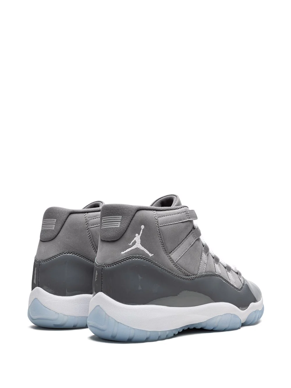 High-quality replica sneakers featuring the Nike Air Jordan 11 Retro High Top design, showcasing a sleek black and white colorway with textured detailing and the iconic Jumpman logo, perfect for sneaker enthusiasts.