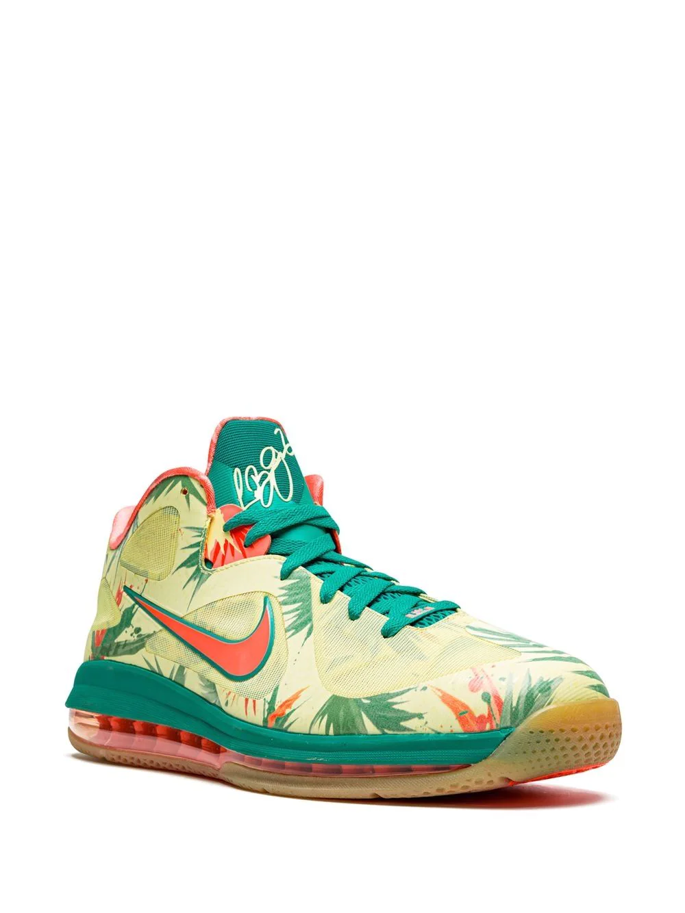 High-quality replica Nike LeBron 9 Low sneakers in a sleek design, showcasing the signature brand logo and vibrant colorway, perfect for sneaker enthusiasts and collectors looking for stylish shoes.