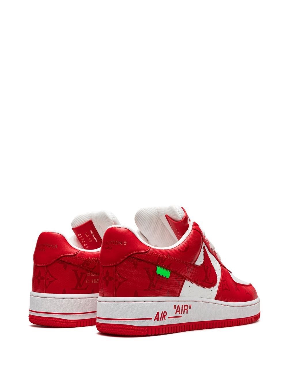 High-quality replica Nike x Louis Vuitton Air Force 1 sneakers featuring the iconic monogram design and premium materials, perfect for sneaker enthusiasts looking for stylish shoes.