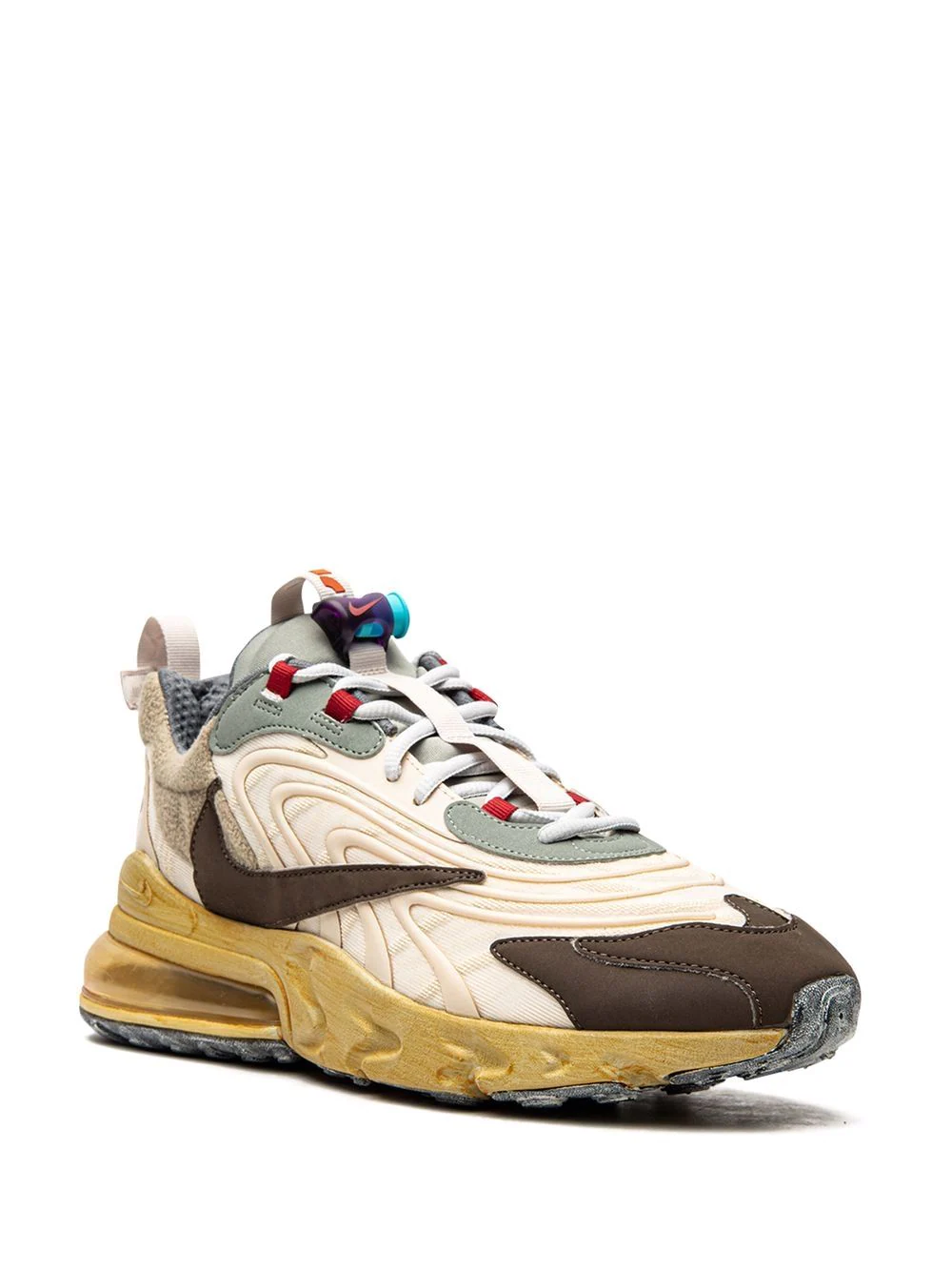 High-quality replica sneakers featuring the Nike X Travis Scott Air Max 270 Cactus Trails design, showcasing a unique blend of earthy tones and streetwear aesthetics perfect for sneaker enthusiasts.
