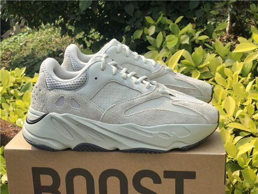 Adidas Yeezy Boost 700 Salt replica sneakers featuring a sleek grey upper with a comfortable sole, perfect for casual wear or street style.