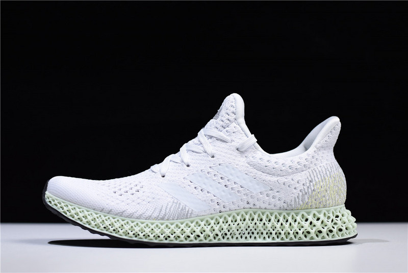 Adidas Futurecraft 4D White Ash Green replica sneakers featuring a unique 4D-printed midsole and a stylish colorway, perfect for fashion-forward individuals seeking high-quality footwear options.