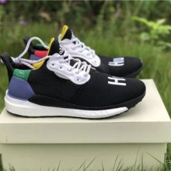 Adidas Originals Hu NMD Trail 30 Black Purple replica sneakers showcasing a stylish black and purple design with a comfortable silhouette, perfect for both casual and athletic wear.