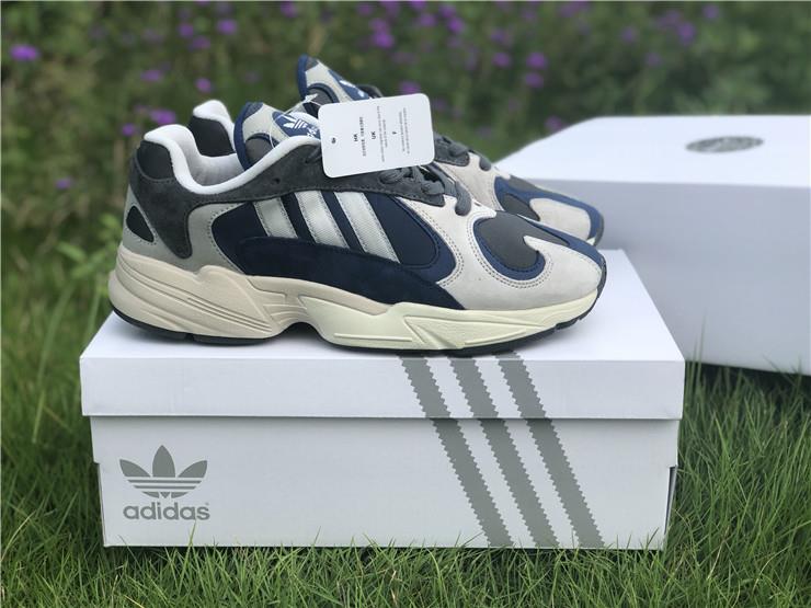 High-quality replica Adidas Originals Yung-1 Dark Blue Gray sneakers featuring premium materials and accurate design details, perfect for sneaker enthusiasts seeking stylish and affordable footwear.