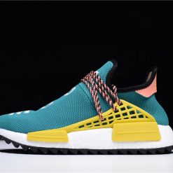 Adidas Pharrell x NMD Human Race Sun Glow replica sneakers featuring a vibrant orange and pink colorway, designed for style and comfort, perfect for sneaker enthusiasts and collectors.