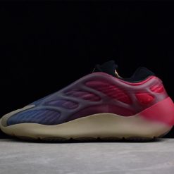 Adidas Yeezy 700 V3 Fade Carbon replica sneakers showcasing a sleek silhouette with a blend of dark hues and reflective detailing, perfect for style-conscious sneaker enthusiasts.