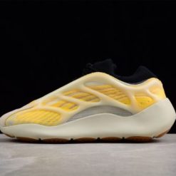 Adidas Yeezy 700 V3 Mono Safflower replica sneakers featuring a vibrant yellow and gray colorway, designed for stylish comfort and modern urban appeal.