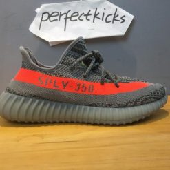 Adidas Yeezy Boost 350 V2 Beluga high-quality replica sneakers showcasing a sleek, grey-orange design, perfect for sneaker enthusiasts seeking stylish footwear.