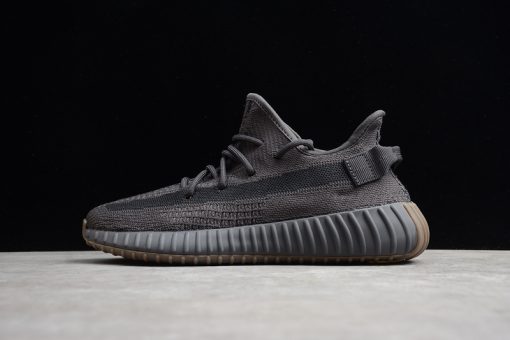 Adidas Yeezy Boost 350 V2 Cinder replica sneakers featuring a stylish dark gray upper, signature side stripe, and cushioned Boost sole for ultimate comfort and style.