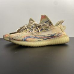 Adidas Yeezy Boost 350 V2 MX Oat replica sneakers showcasing a vibrant mix of colors and unique design elements, perfect for sneaker enthusiasts and collectors.