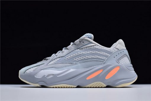 Adidas Yeezy Boost 700 V2 Inertia high-quality replica sneakers featuring a stylish gray and blue colorway, breathable mesh upper, and comfortable Boost cushioning for a fashionable look.