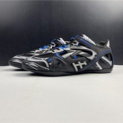 High-quality replica sneakers featuring the Replica Balenciaga Drive in black and blue, showcasing sleek design and premium materials ideal for streetwear enthusiasts.