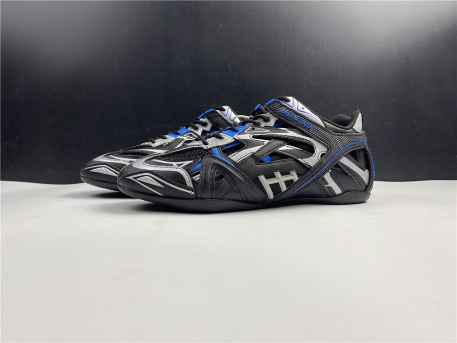 Replica Balenciaga Drive Black Blue Sneaker, high-quality replica sneakers featuring a sleek design, premium materials, and distinct color combination for a stylish look.