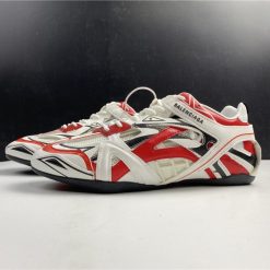 Replica Balenciaga Drive Red White Sneaker, high-quality replica sneakers featuring a striking red and white colorway, stylish design, and premium materials for an authentic look.