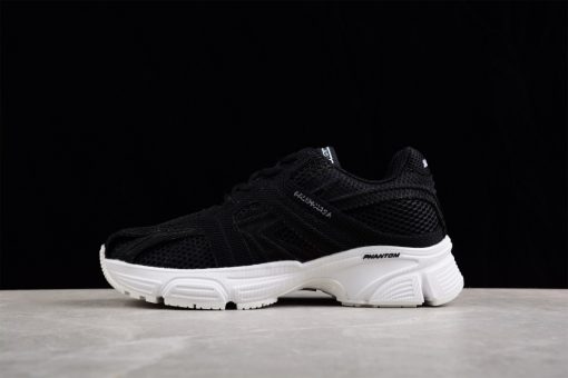 Balenciaga Phantom Black White Sneaker replica sneakers featuring a sleek black and white design, perfect for those seeking stylish comfort and high-quality craftsmanship.