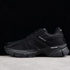 Replica Balenciaga Phantom Triple Black Sneaker - high-quality replica sneakers showcasing a sleek all-black design, featuring a contemporary silhouette and cushioned sole for ultimate comfort and style.