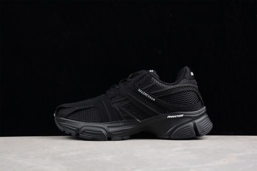 Replica Balenciaga Phantom Triple Black Sneaker - high-quality replica sneakers showcasing a sleek all-black design, featuring a contemporary silhouette and cushioned sole for ultimate comfort and style.