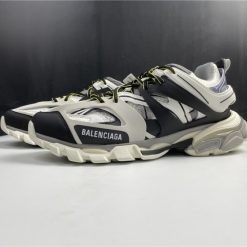 Balenciaga Track Black White Yellow Sneaker high-quality replica sneakers showcasing a stylish and modern design with a blend of black, white, and yellow accents.