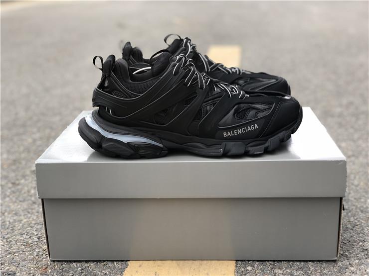 Balenciaga Track LED Black Sneaker high-quality replica sneakers featuring a sleek black design, innovative LED elements, and a comfortable fit, perfect for street style enthusiasts.