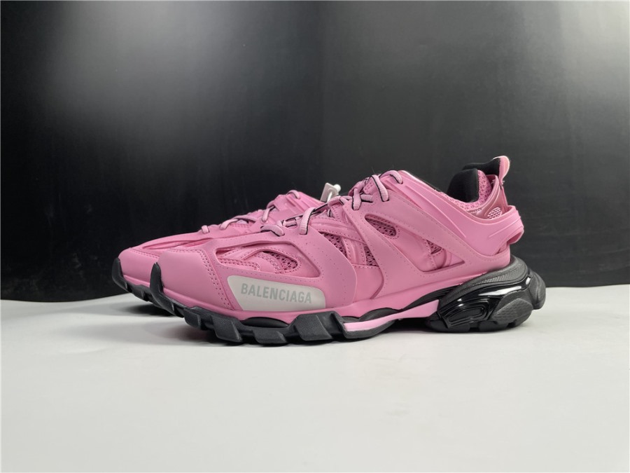 Replica Balenciaga Track Pink Black Sneakers showcasing a stylish design with vibrant color accents, perfect for sneaker enthusiasts seeking high-quality replica sneakers.