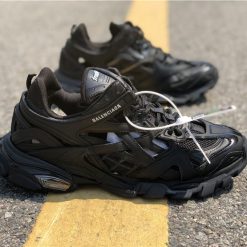 Balenciaga Track 2 All Black Sneaker - high-quality replica sneakers showcasing a sleek black design, crafted for style and comfort.