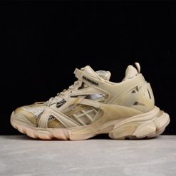 Beige Replica Balenciaga Track 2 Sneakers featuring a stylish design and premium materials, perfect for sneaker enthusiasts looking for high-quality replica sneakers.