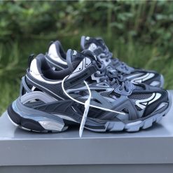 Balenciaga Track 2 Charcoal Sneaker replica sneakers featuring a sleek design, premium materials, and intricate detailing ideal for sneaker enthusiasts seeking high-quality replicas.