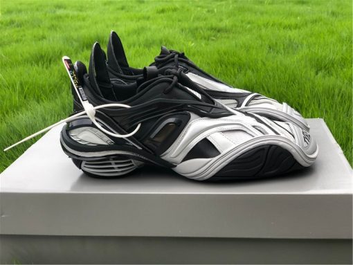 Balenciaga Tyrex Black Grey Sneaker - High-quality replica sneakers featuring a sleek black and grey design, showcasing a modern silhouette with bold detailing, perfect for fashion-forward individuals looking for stylish shoes.