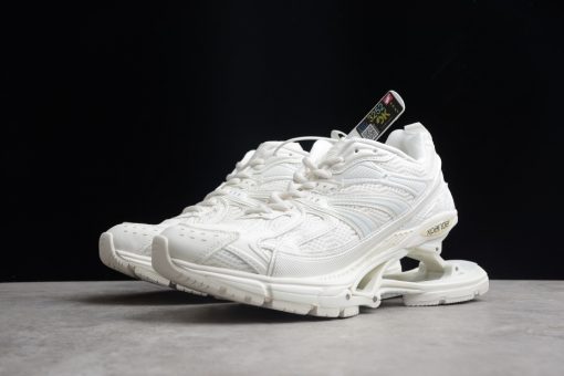 Alt Text: "Balenciaga X Pander white replica sneakers featuring a sleek design, durable material, and stylish silhouette, perfect for fashion-forward individuals looking for high-quality shoes."