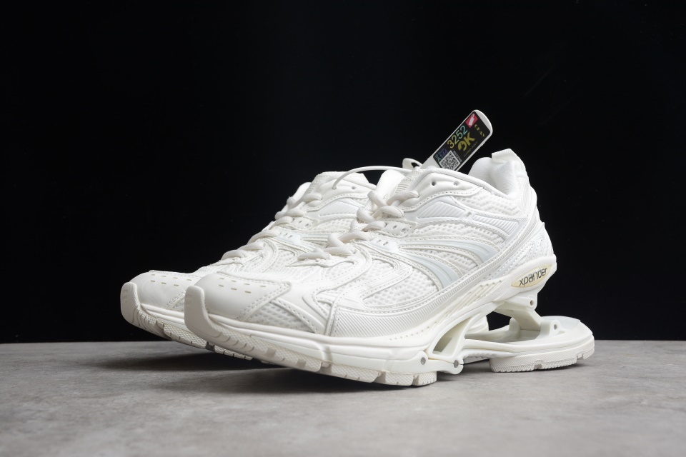 Balenciaga X Pander White Sneaker replica sneakers showcasing a sleek design with a breathable mesh upper and cushioned sole, perfect for trendy streetwear looks.