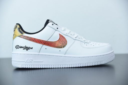 Nike Air Force 1 Low Drew League 2021 replica sneakers featuring a sleek design, premium materials, and vibrant color accents, perfect for sneaker enthusiasts and collectors.