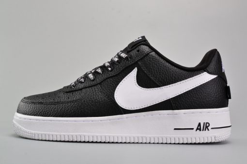 Nike Air Force 1 Low NBA Black White replica sneakers featuring a sleek black and white design, perfect for fashion-forward sneaker enthusiasts seeking high-quality alternatives.