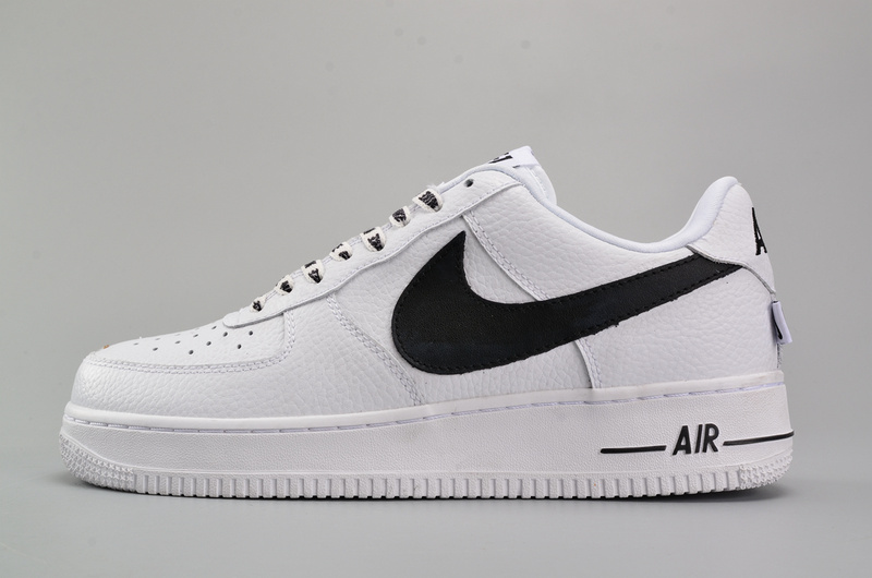 Nike Air Force 1 Low NBA White Black replica sneakers showcasing a stylish design with classic basketball aesthetics, perfect for sneaker enthusiasts seeking high-quality alternatives.