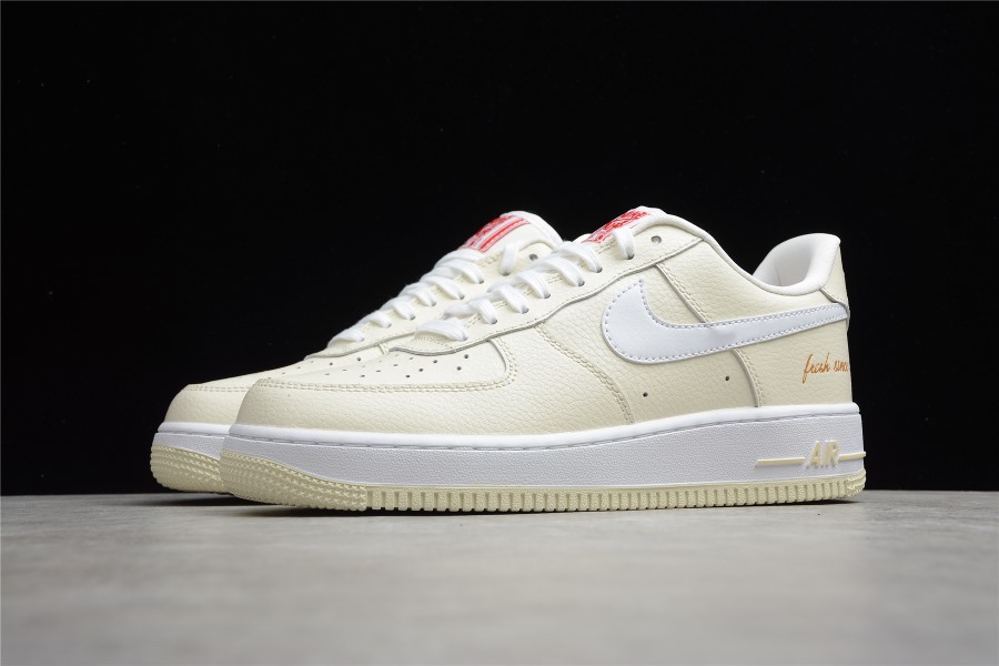 Nike Air Force 1 Low PRM Popcorn replica sneakers featuring a unique popcorn-inspired colorway, crafted with high-quality materials, showcasing a stylish and comfortable design for sneaker enthusiasts.