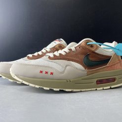 Nike Air Max 1 City Pack Amsterdam CV1638 200 replica sneakers showcasing a stylish design with premium materials, perfect for sneaker enthusiasts looking for high-quality alternatives.