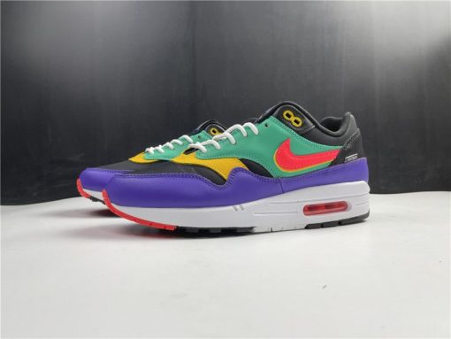 Nike Air Max 1 SE Windbreaker replica sneakers featuring a stylish design with a vibrant color scheme, showcasing premium materials and attention to detail, perfect for sneaker enthusiasts.