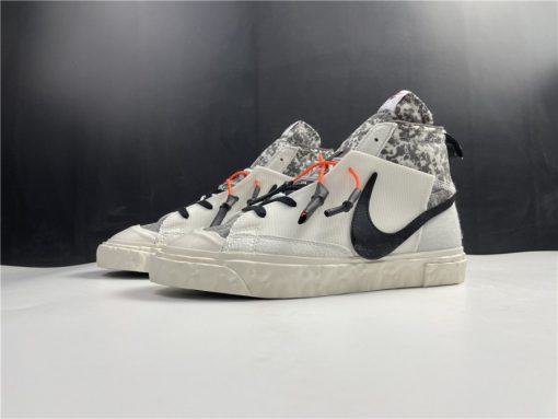 Nike Blazer Mid Readymade White replica sneakers showcasing a sleek white canvas upper, signature Nike swoosh, and a stylish, modern silhouette perfect for sneaker enthusiasts.