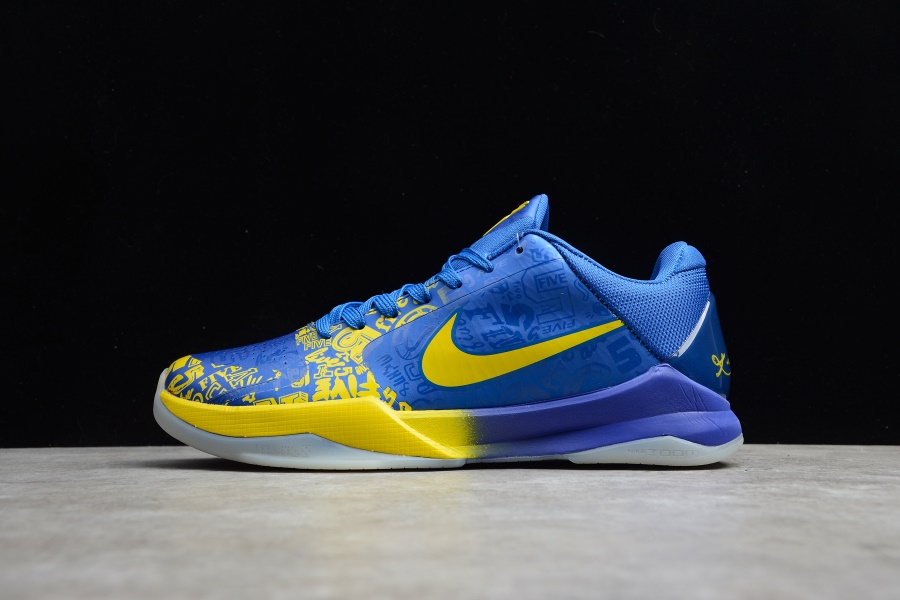 Nike Kobe 5 Protro 2020 5 Rings high-quality replica sneakers featuring a sleek design with vibrant color accents, capturing the essence of Kobe Bryant’s iconic style and legacy.
