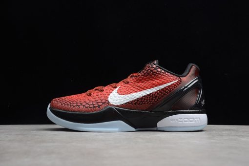 Nike Kobe 6 Protro Challenge Red replica sneakers featuring a striking red and black design, high-quality materials, and a comfortable fit, perfect for basketball enthusiasts and sneaker collectors.