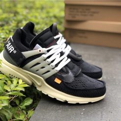 Off White x Nike Air Presto high-quality replica sneakers featuring a unique design, vibrant colorway, and distinct branding elements for sneaker enthusiasts.