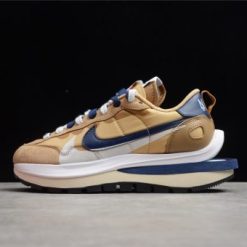Sacai x Nike Vaporwaffle Sesame Blue Void replica sneakers featuring a unique design with layered materials and a vibrant blue colorway, perfect for sneaker enthusiasts seeking a stylish and high-quality alternative.