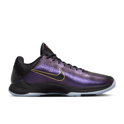 Nike Kobe 5 Protro Year of the Mamba Eggplant high-quality replica sneakers featuring a vibrant purple and black colorway with striking details, designed for fans of basketball and sneaker culture.
