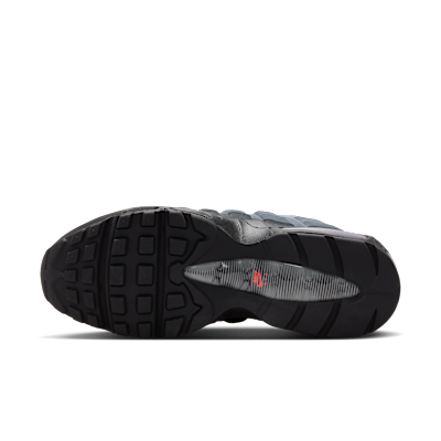 Nike Air Max 95 OG high-quality replica sneakers showcasing a sleek design with a blend of dark and light grey shades, featuring iconic layered uppers and a comfortable silhouette, perfect for sneaker enthusiasts seeking stylish footwear options.