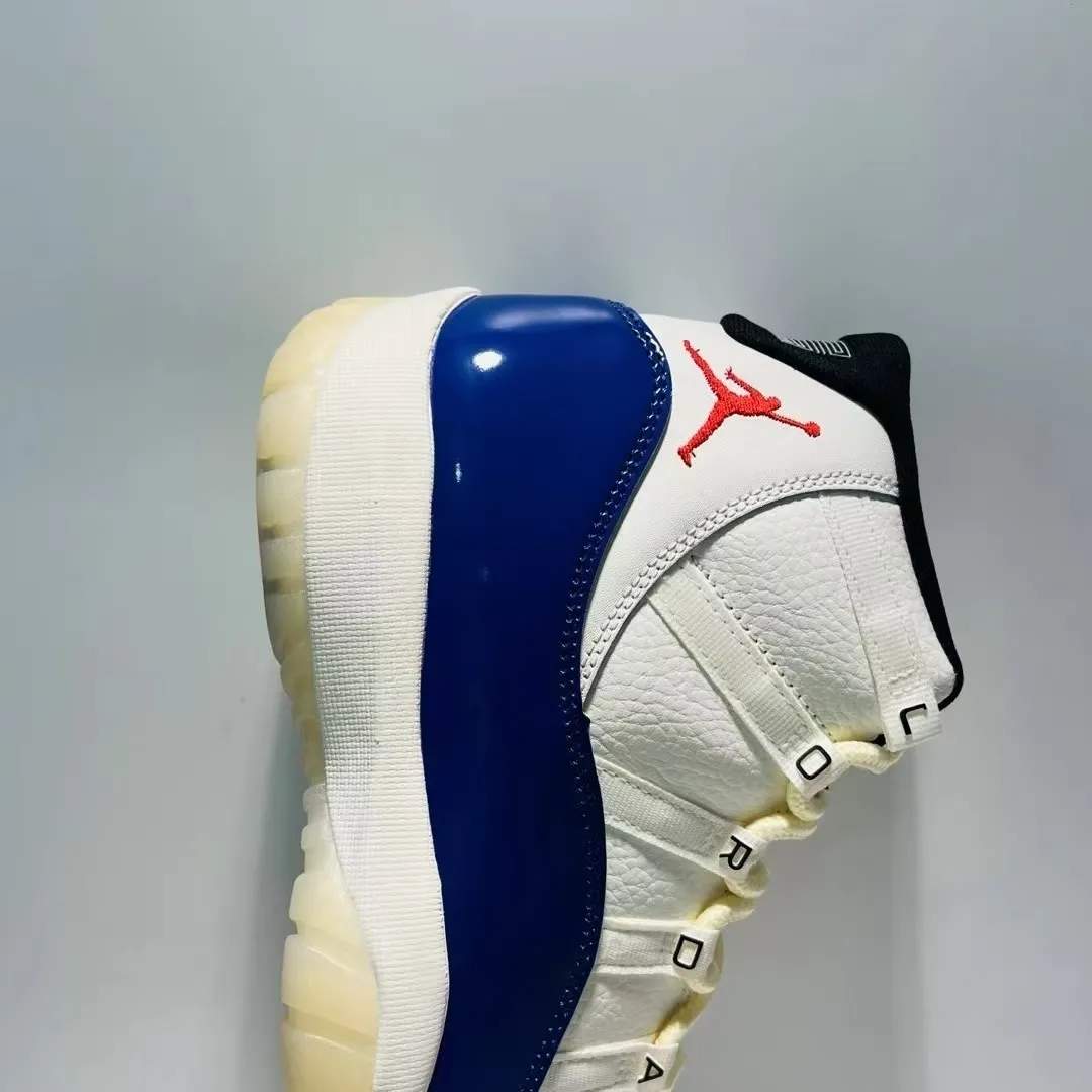 2025 Air Jordan 11 “Rare Air” replica sneakers featuring a sleek black and white design with glossy patent leather accents, perfect for sneaker enthusiasts seeking high-quality craftsmanship.