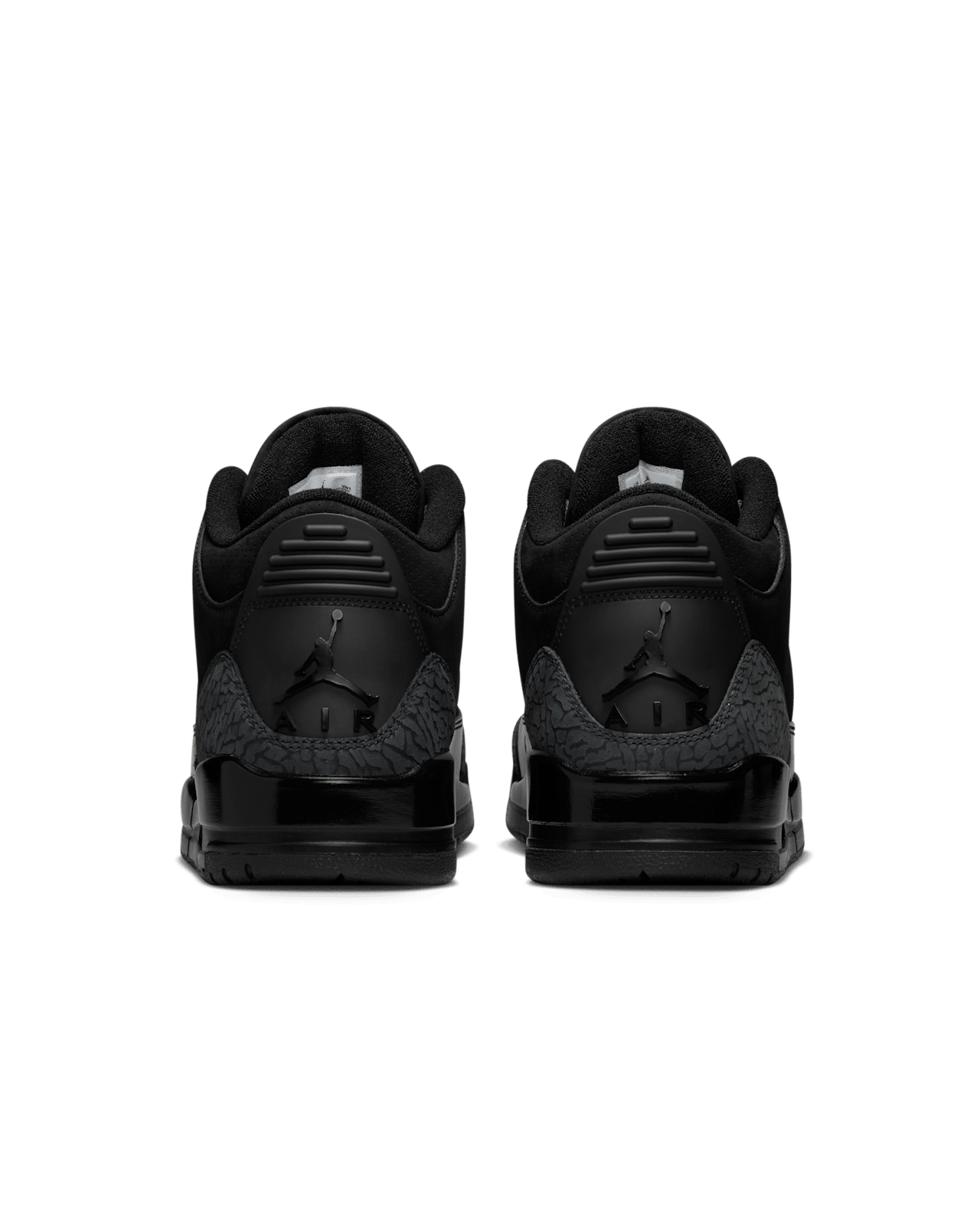 Air Jordan 3 Black Cat replica sneakers featuring a sleek black colorway, iconic design elements, and premium materials for a high-quality look and feel.